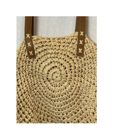 Straw Purse/Beach Bag - Picture 2 of 3